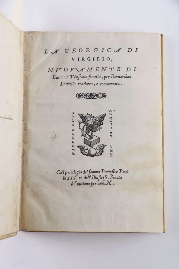VIRGILE. La Georgica.