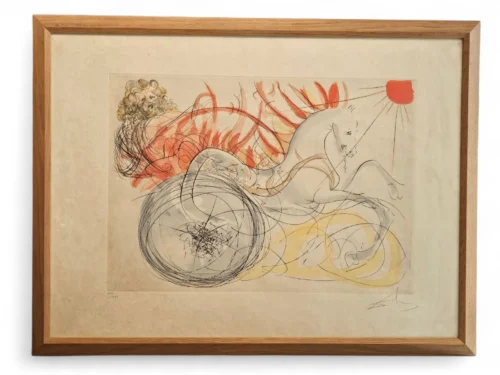 SALVADOR DALI (1904-1989) "Elijah and his chariot"