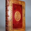 Binding in blood-colored morocco