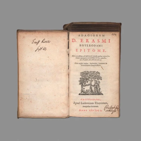 Erasmus of Rotterdam, Desiderius. Adagiorum epitome (Eagle's Epitome).